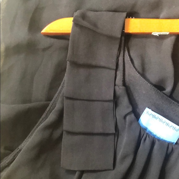 Simply Vera Vera Wang Women Black Cocktail Dress - Picture 3 of 4